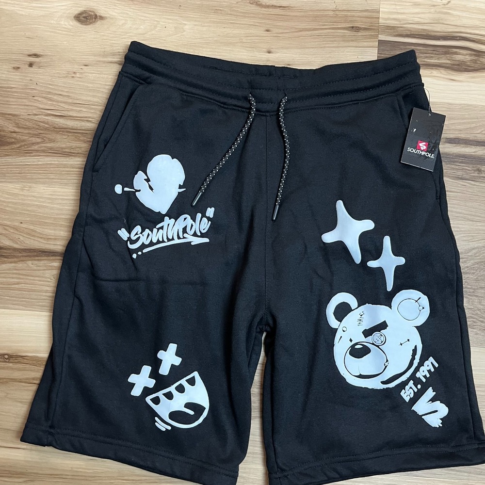 southpole shorts mens L sweat Graphic punk skater rap y2k baggy